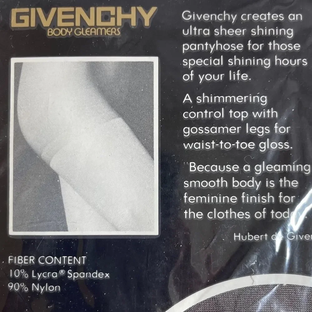 Givenchy‎ VTG Body Gleamers Pewter Grey Hose